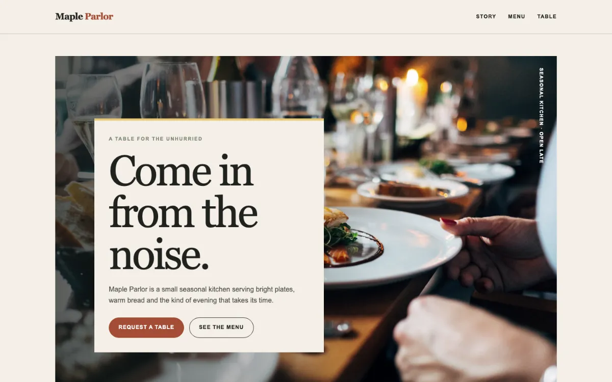 Maple Parlor Restaurant