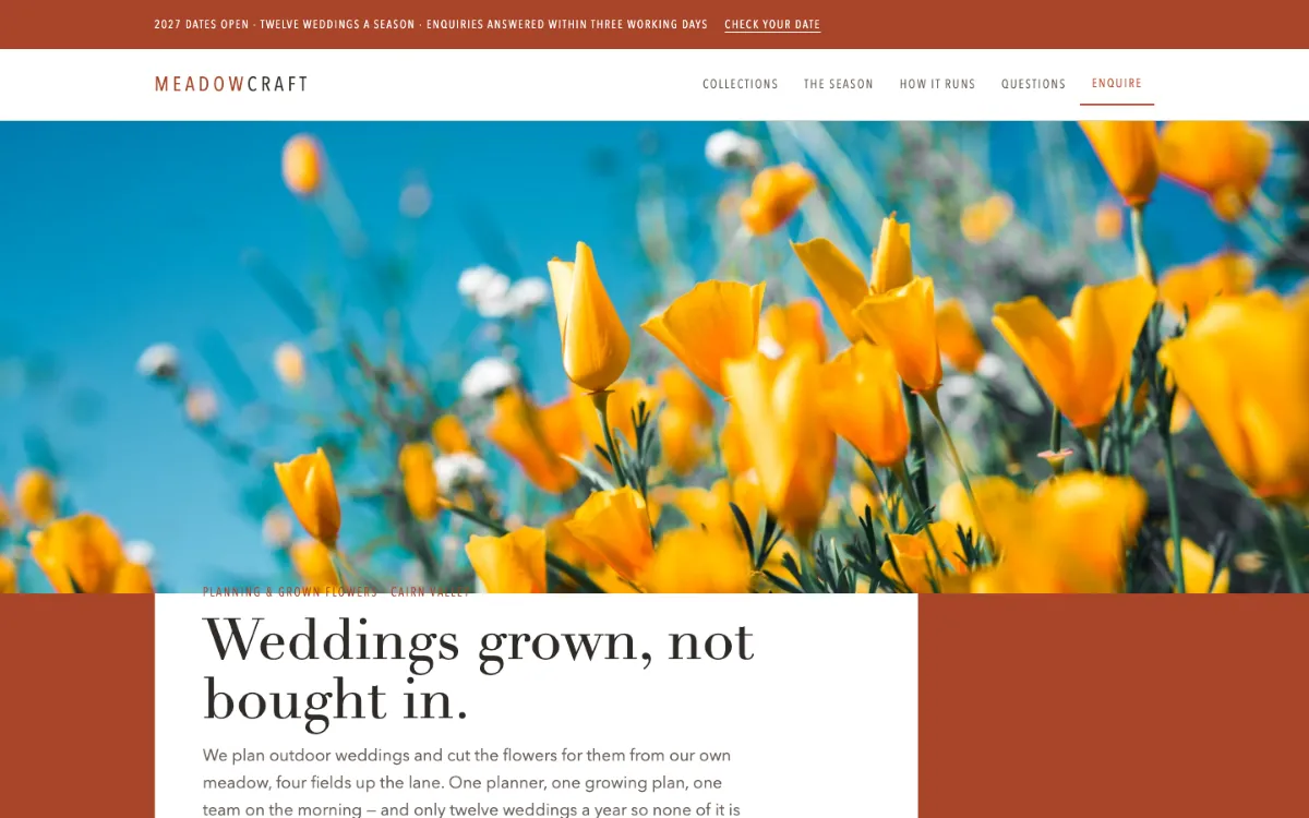 Meadow Craft Wedding
