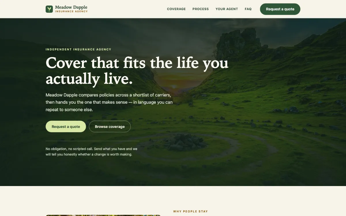 Meadow Dapple Insurance Agent