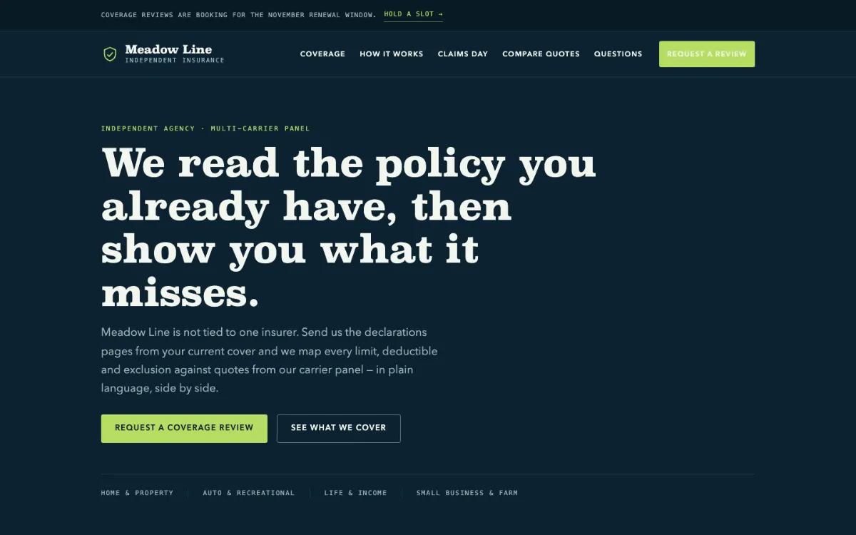 Meadow Line Insurance Agent
