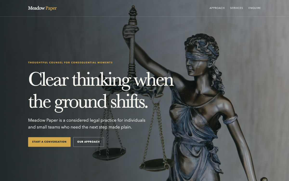Meadow Paper Lawyer