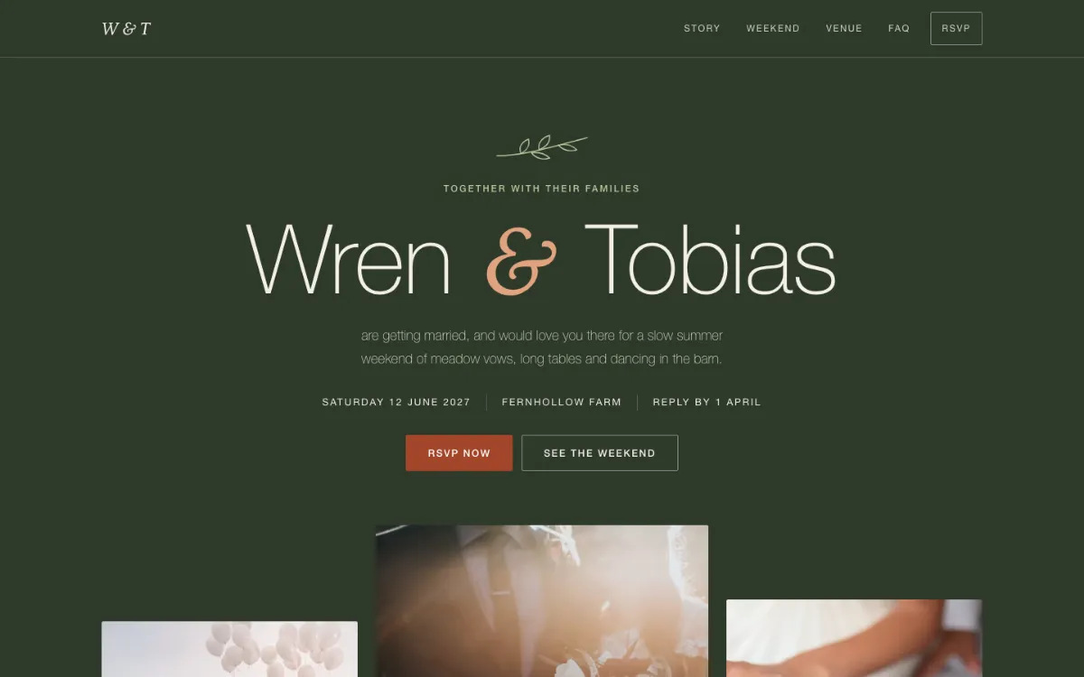 Moss Craft Wedding