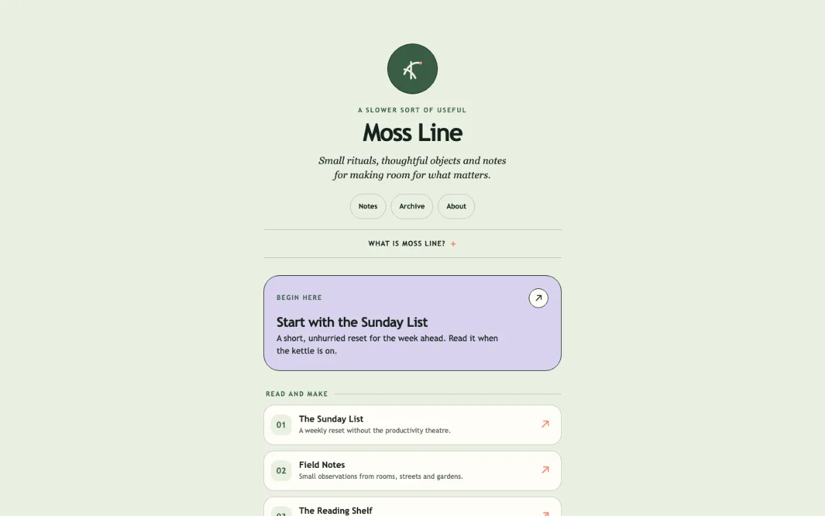 Moss Line Link In Bio