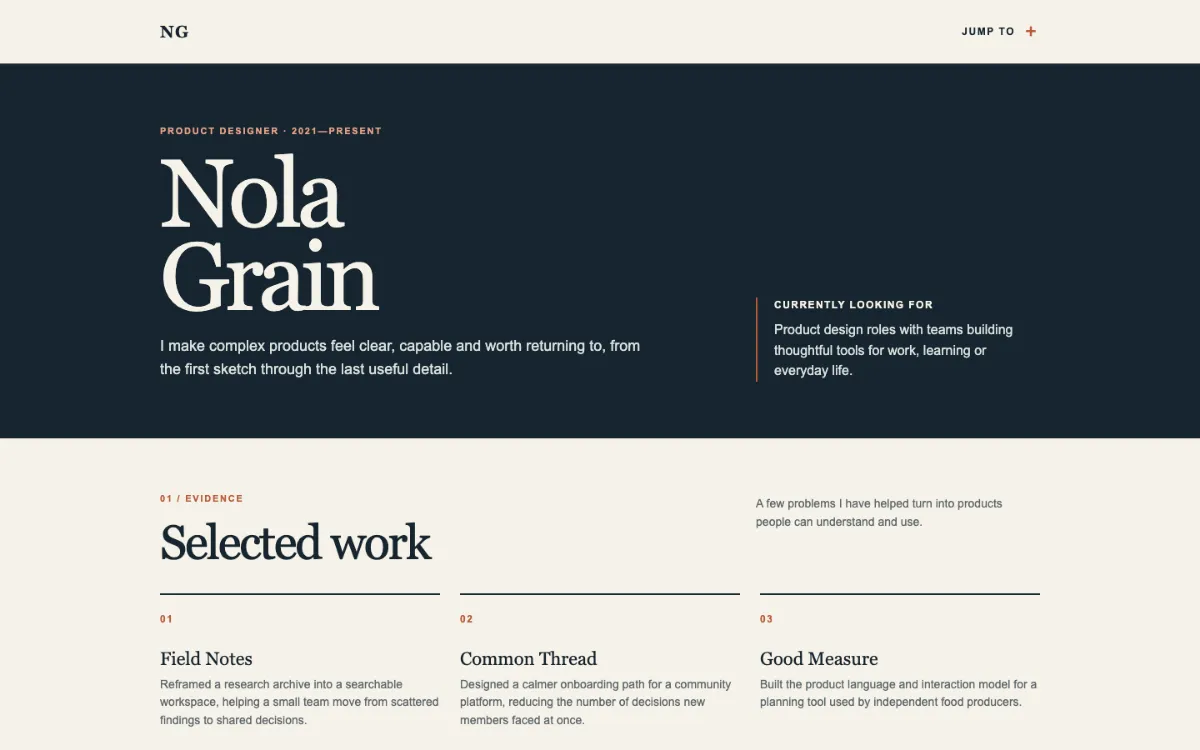 Nola Grain Resume
