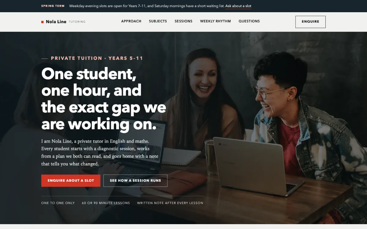 Nola Line Private Tutor