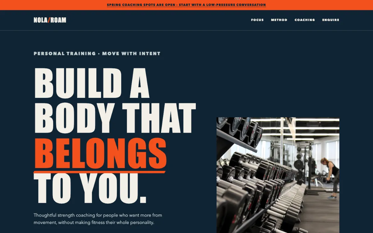 Nola Roam Personal Trainer