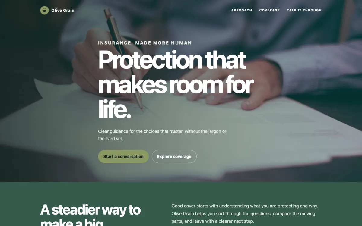 Olive Grain Insurance Agent