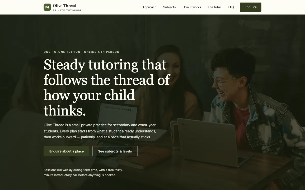 Olive Thread Private Tutor