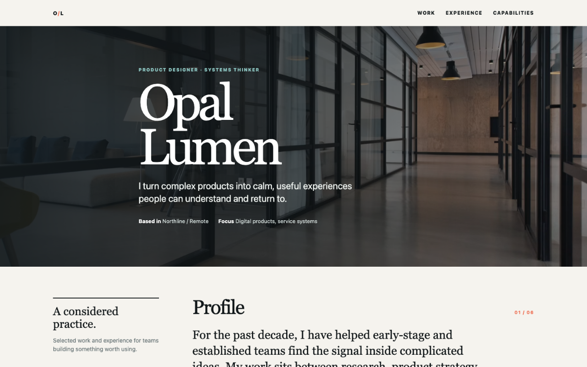 Opal Lumen Resume