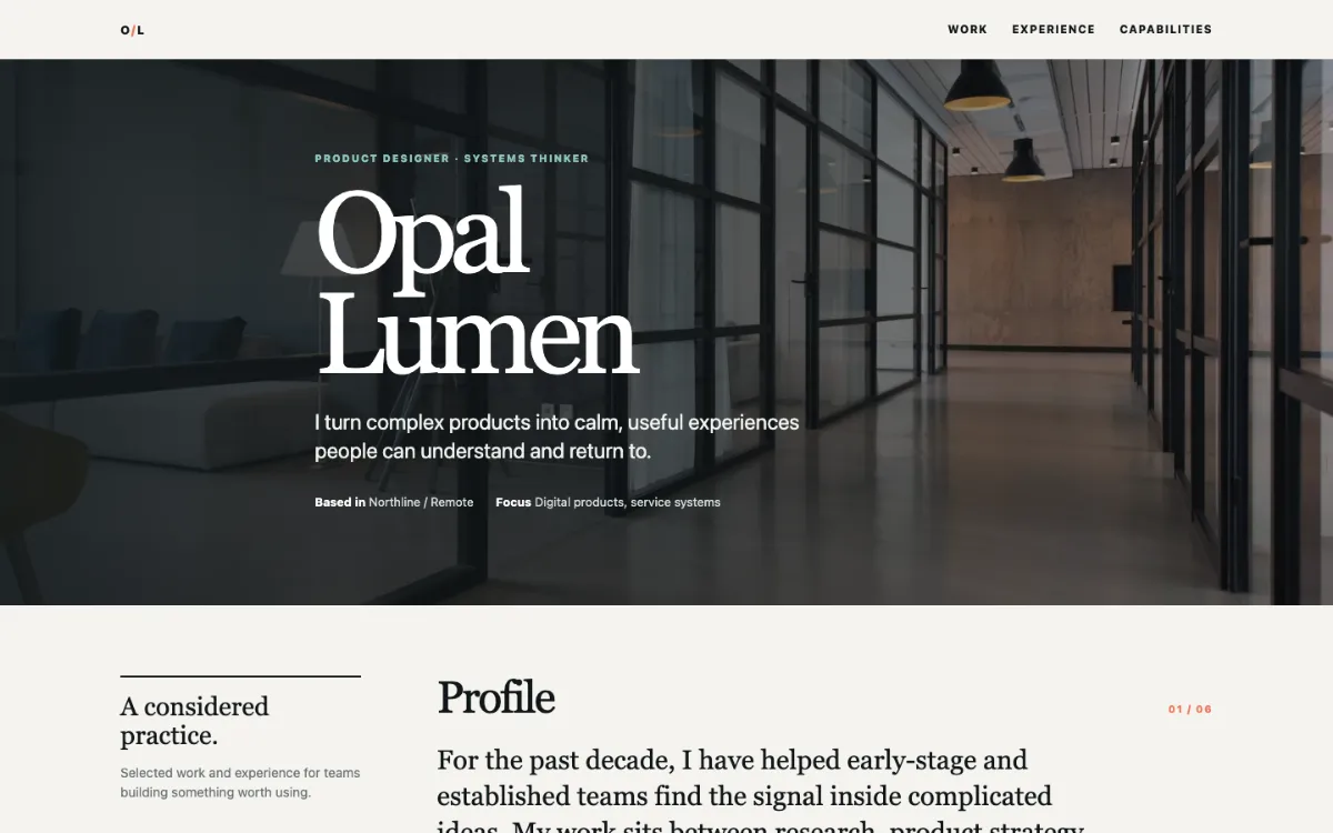Opal Lumen Resume