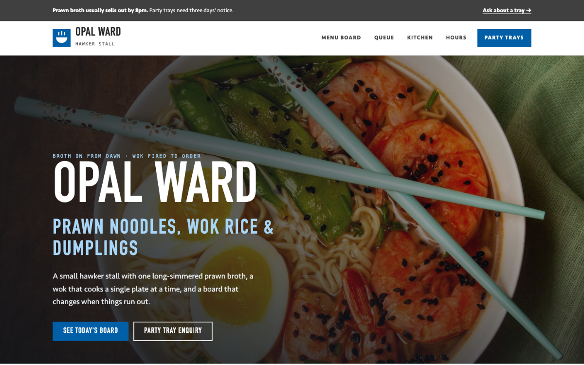 Opal Ward Hawker Stall