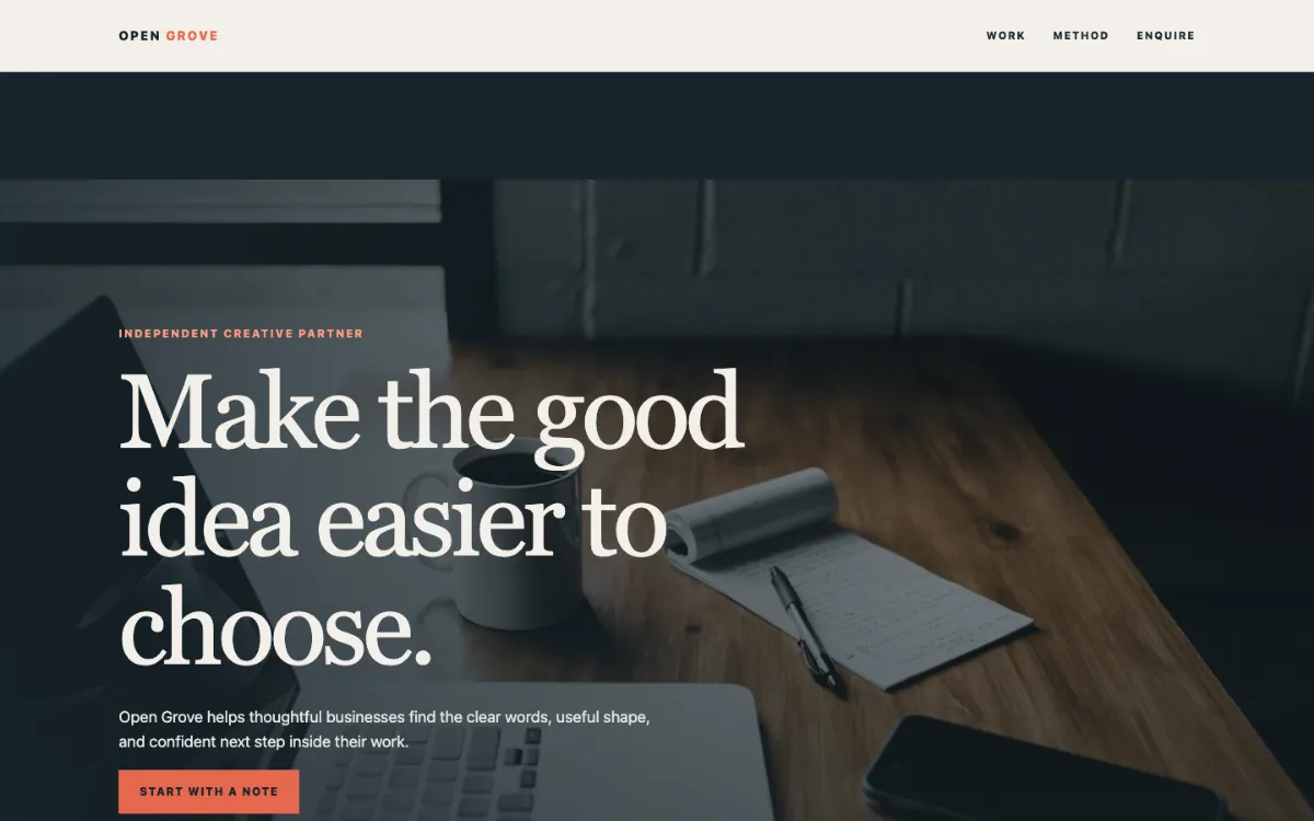 Open Grove Freelancer