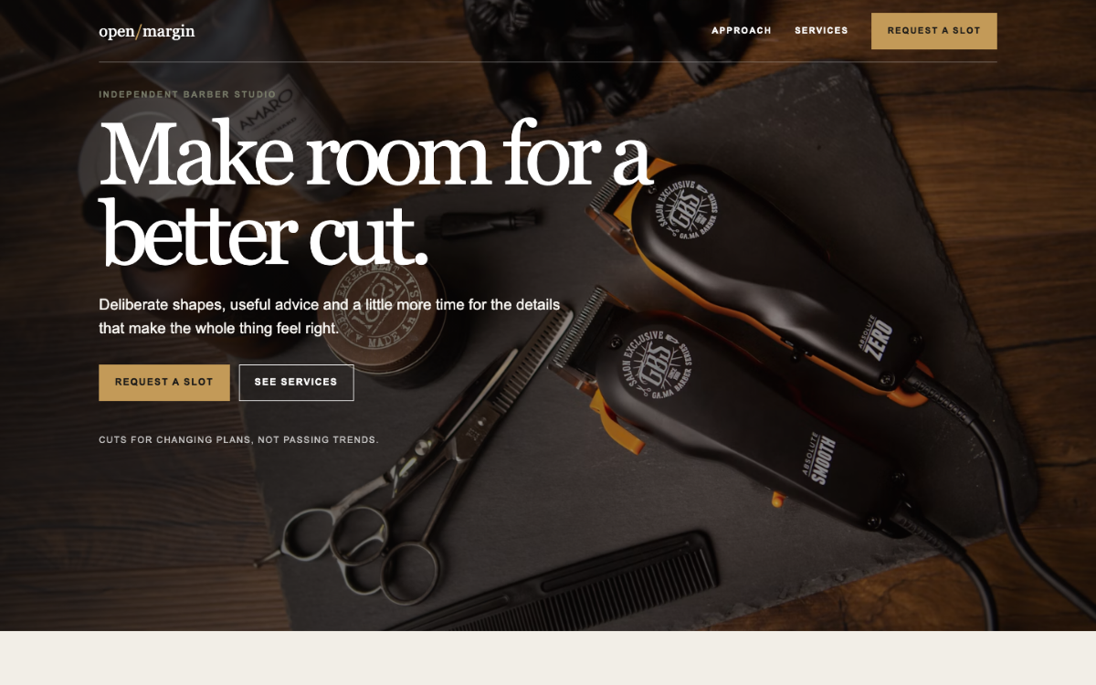 Open Margin Barber