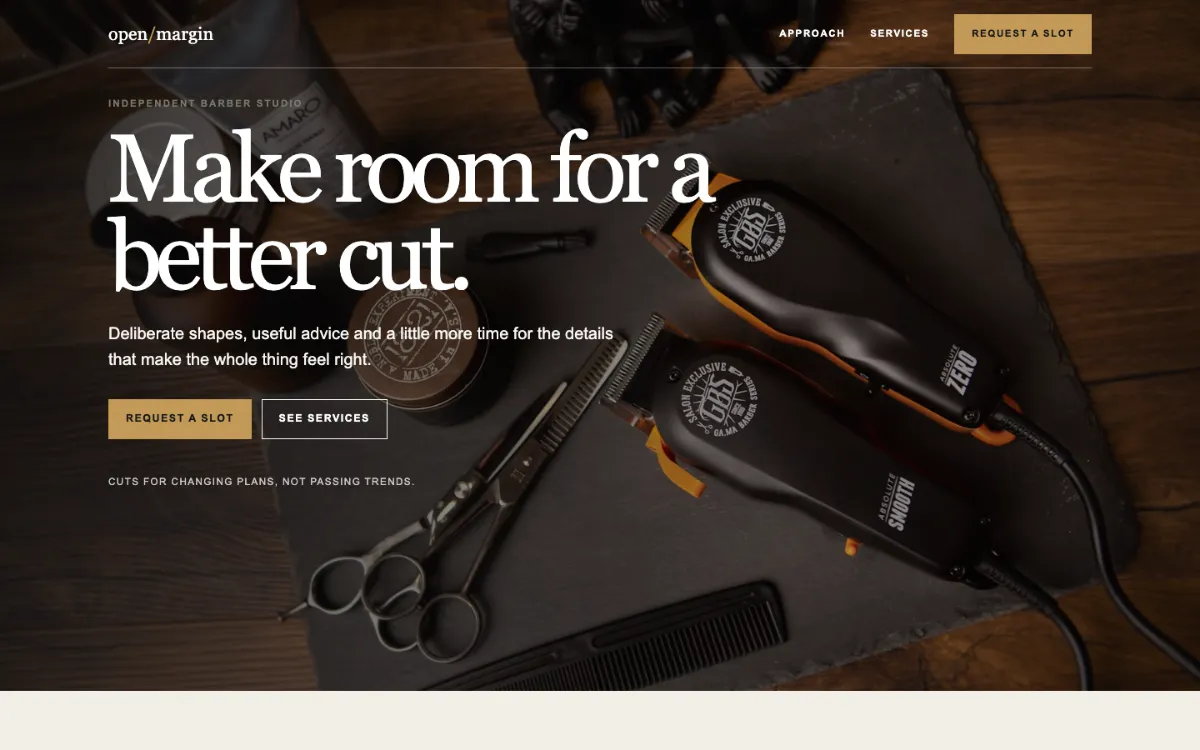 Open Margin Barber