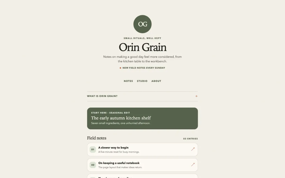 Orin Grain Link In Bio