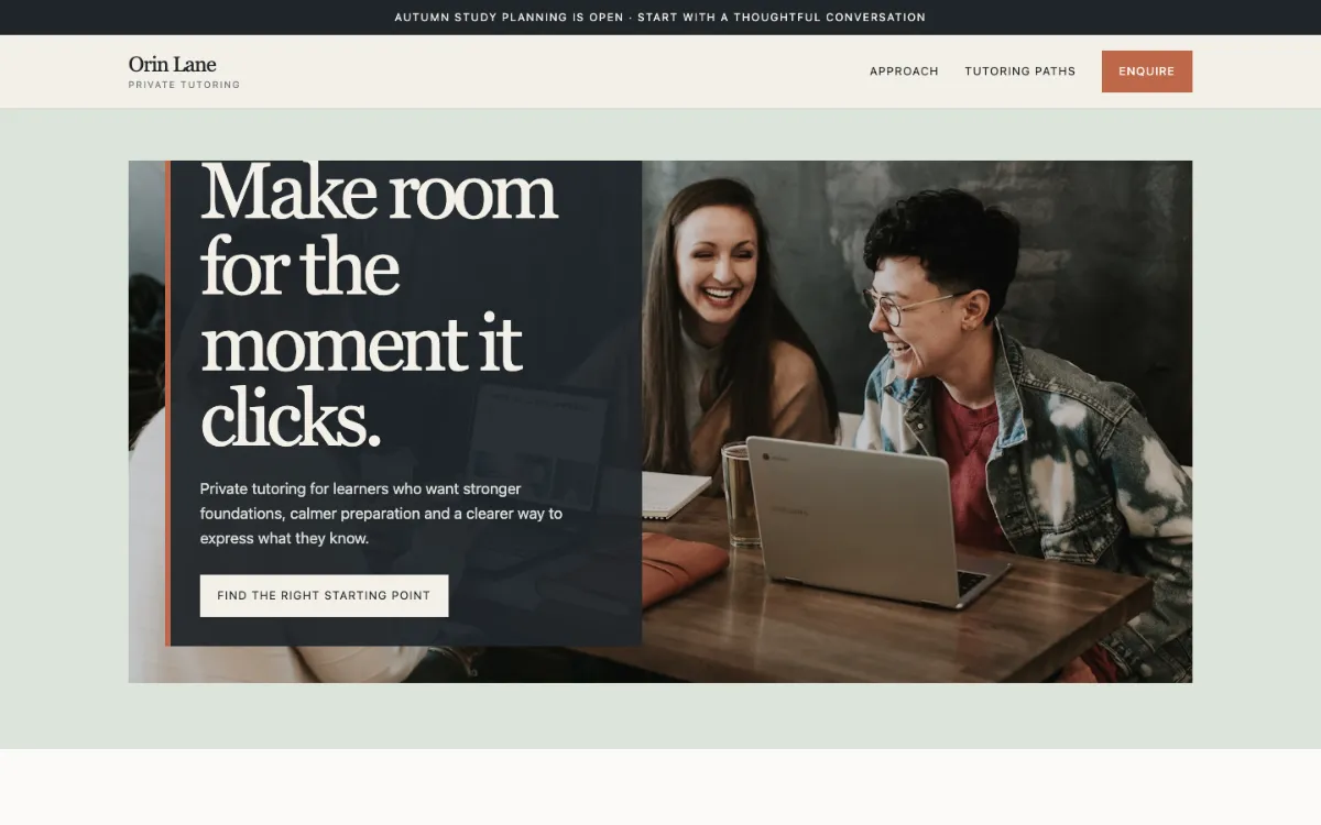 Orin Lane Private Tutor