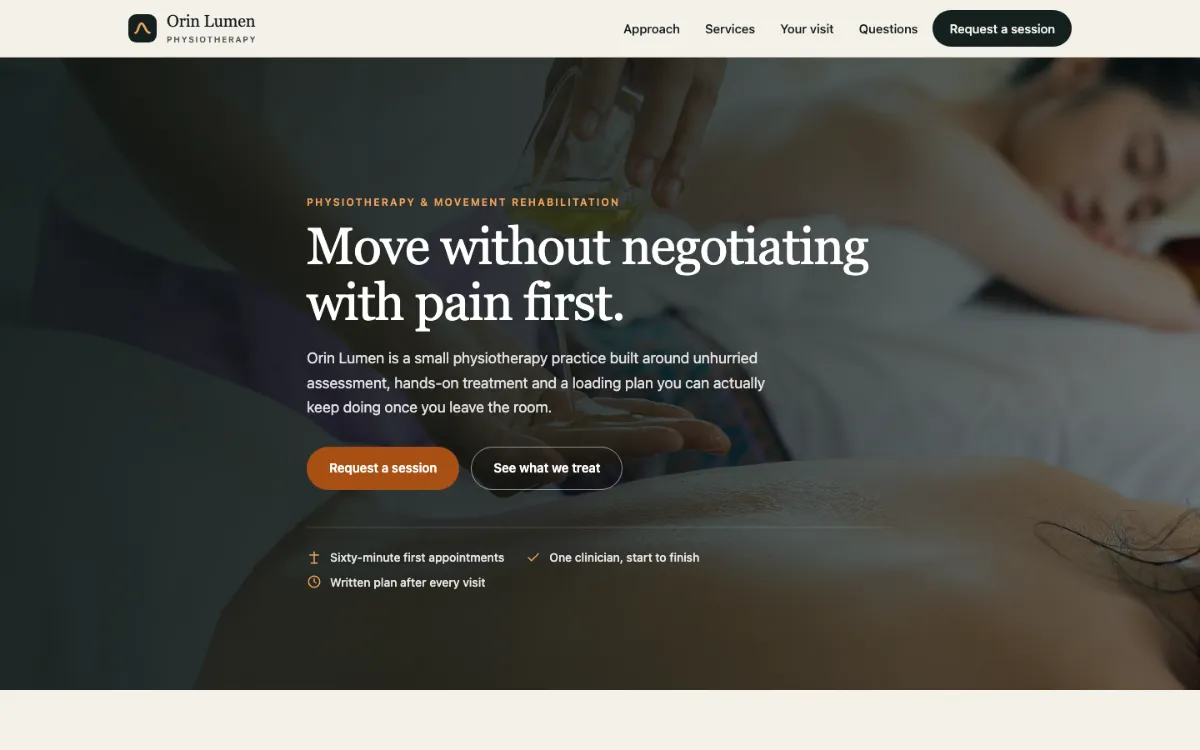 Orin Lumen Physiotherapist