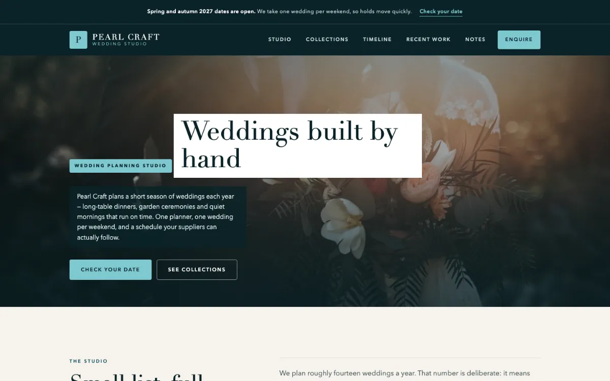 Pearl Craft Wedding