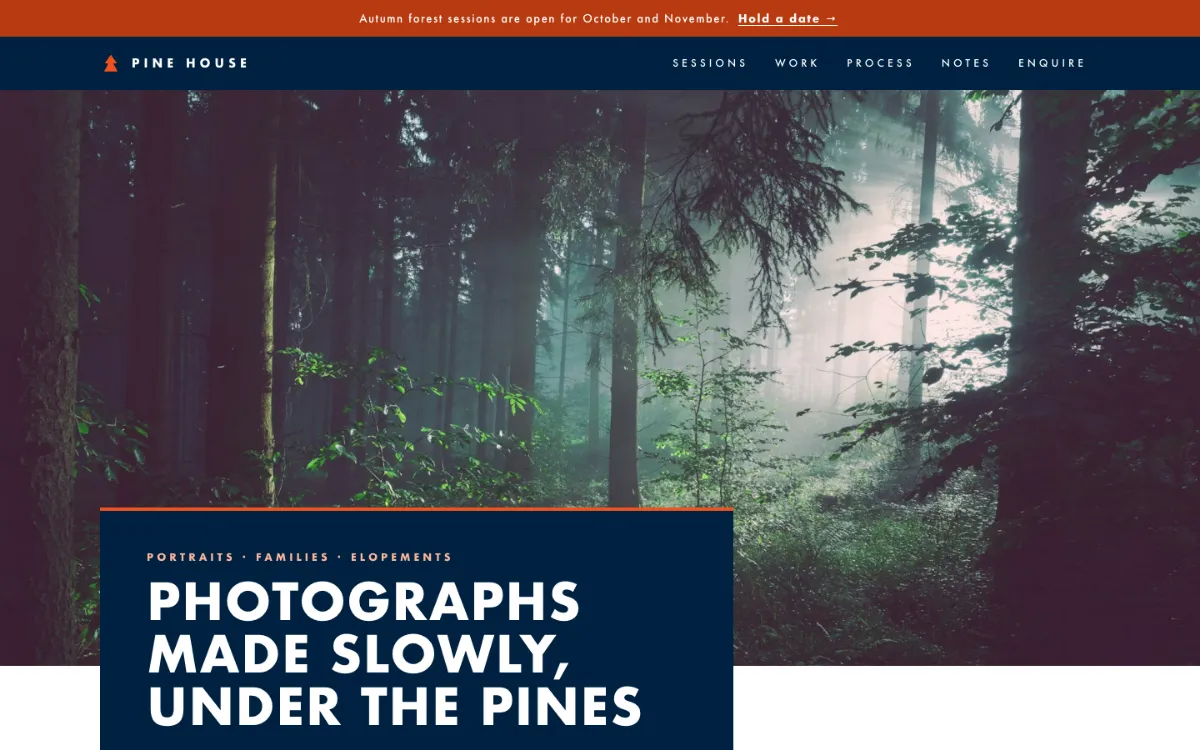 Pine House Photographer