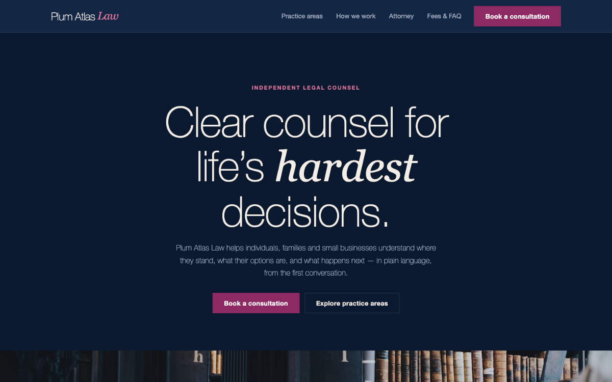Plum Atlas Lawyer