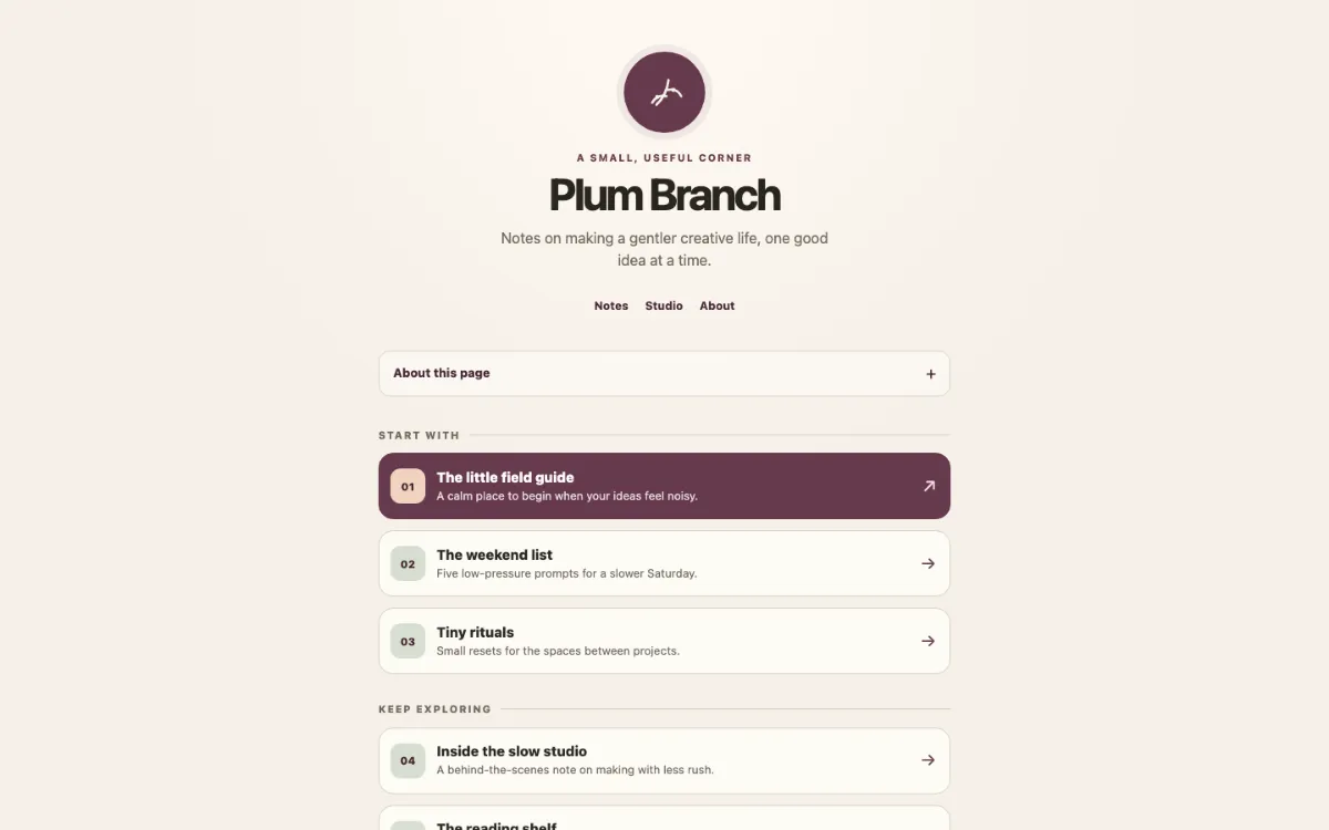 Plum Branch Link In Bio