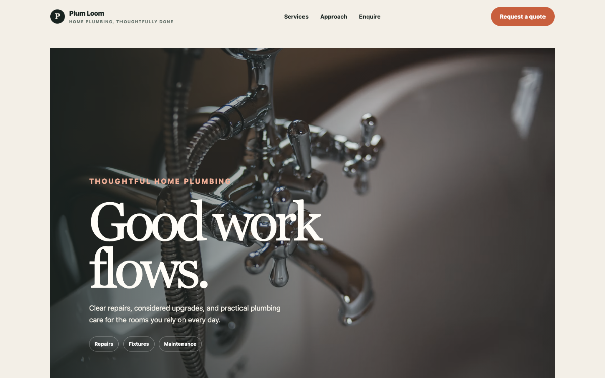 Plum Loom Plumber