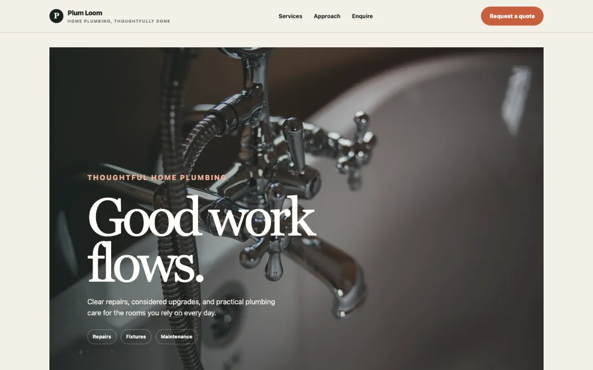 Plum Loom Plumber