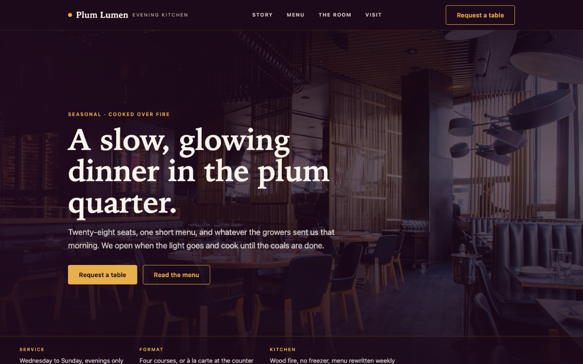 Plum Lumen Restaurant