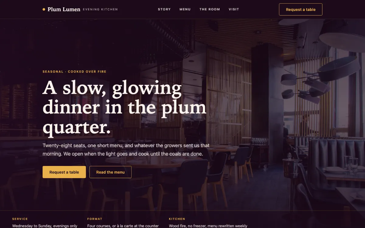 Plum Lumen Restaurant