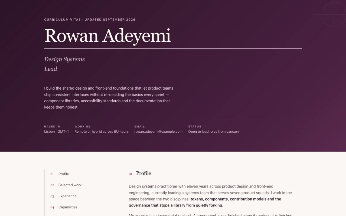 Plum Parlor Resume