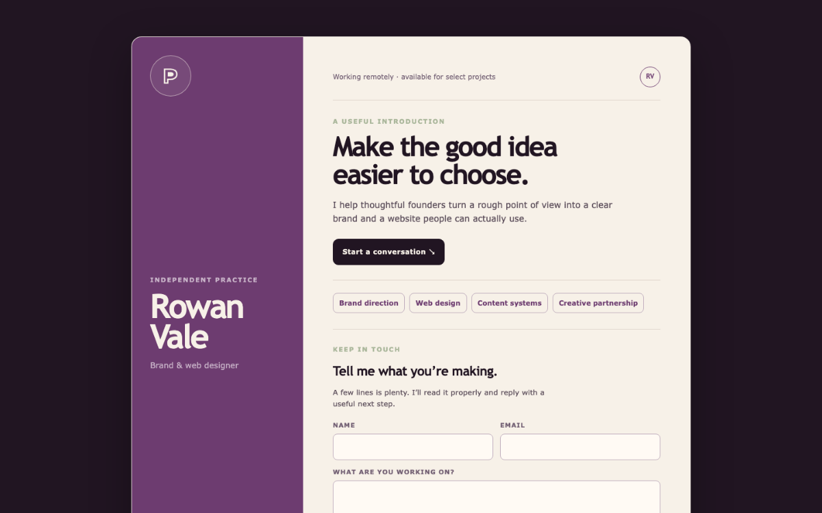 Plum Ridge Digital Business Card
