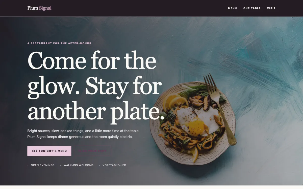 Plum Signal Restaurant