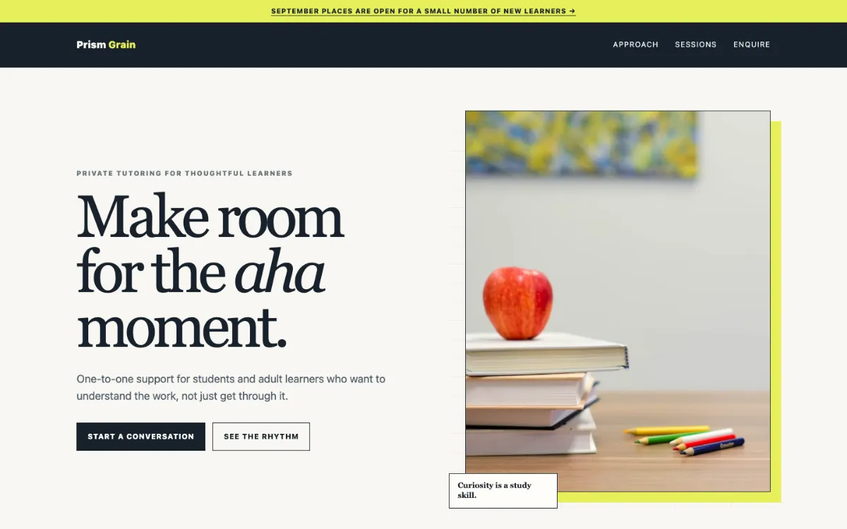 Prism Grain Private Tutor