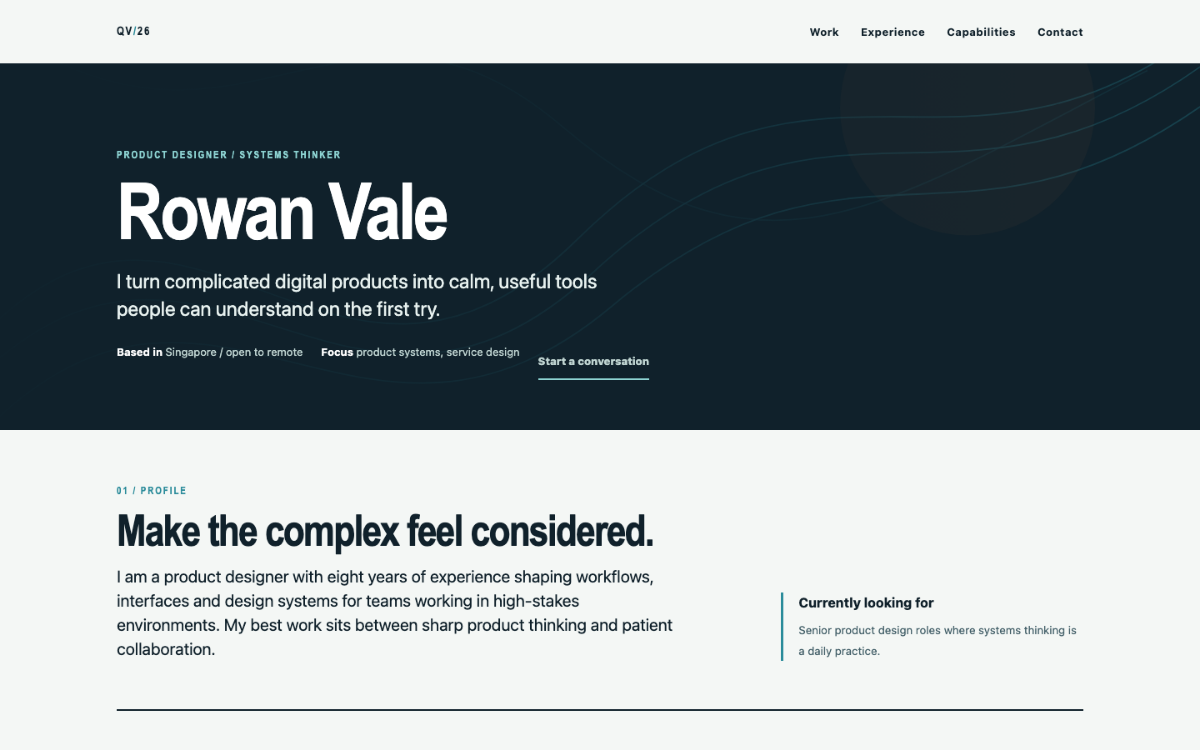 Quiet Current Resume