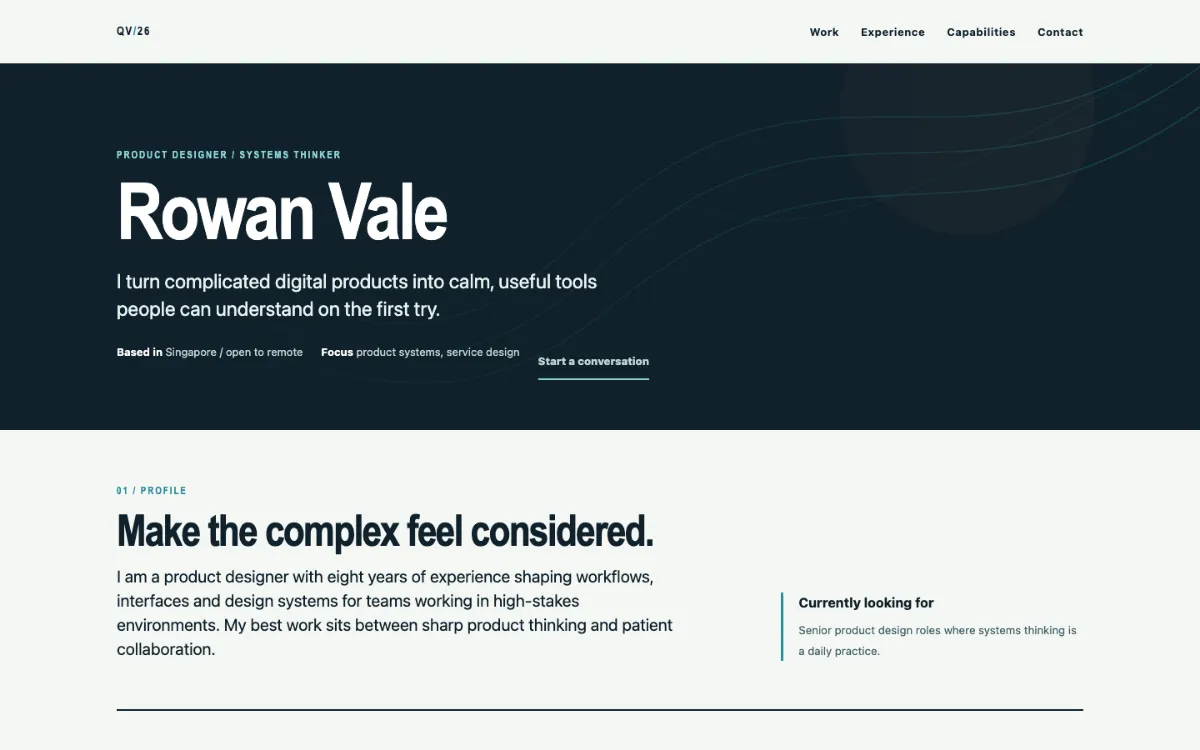 Quiet Current Resume