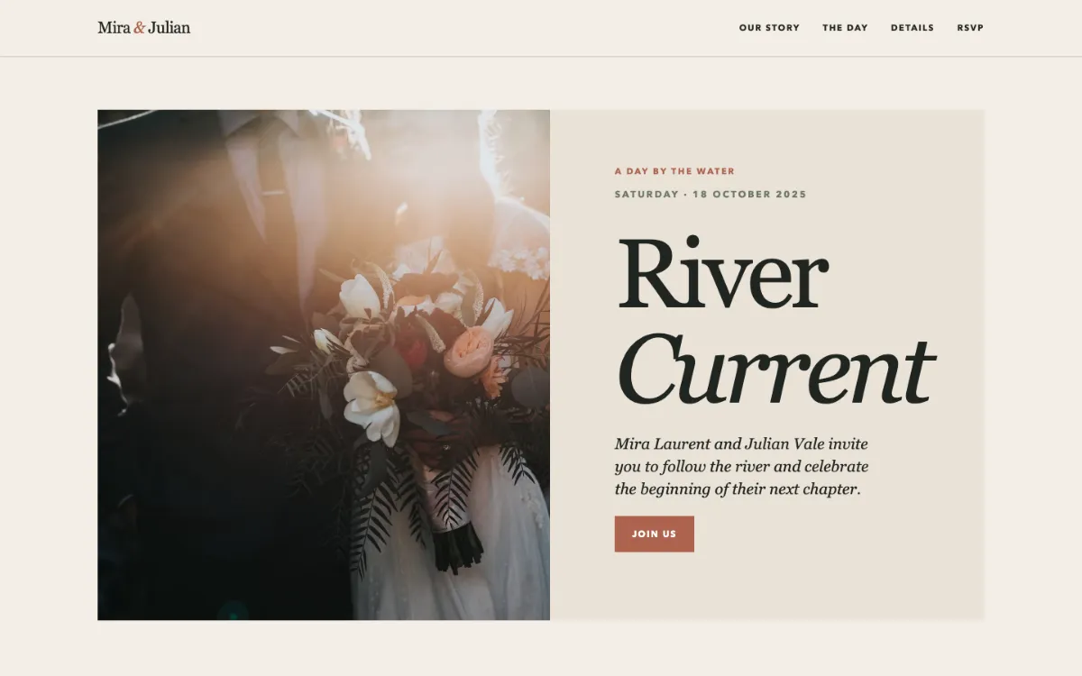 River Current Wedding