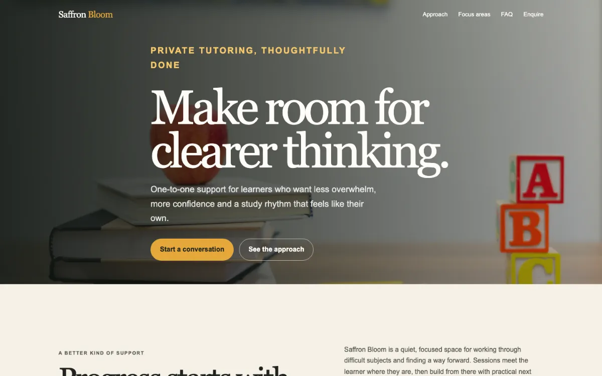 Saffron Bloom Private Tutor