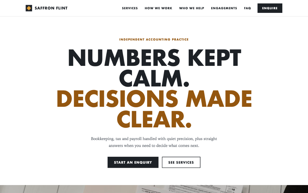 Saffron Flint Accountant