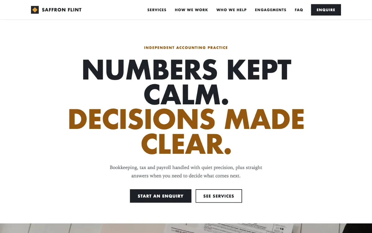 Saffron Flint Accountant
