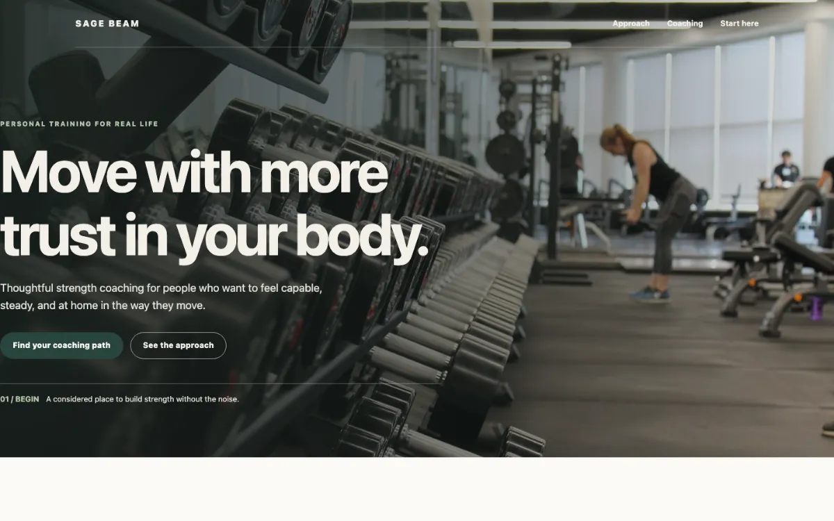 Sage Beam Personal Trainer