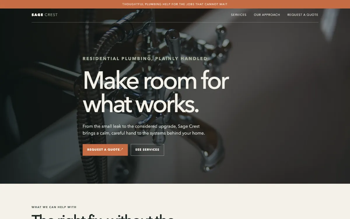 Sage Crest Plumber