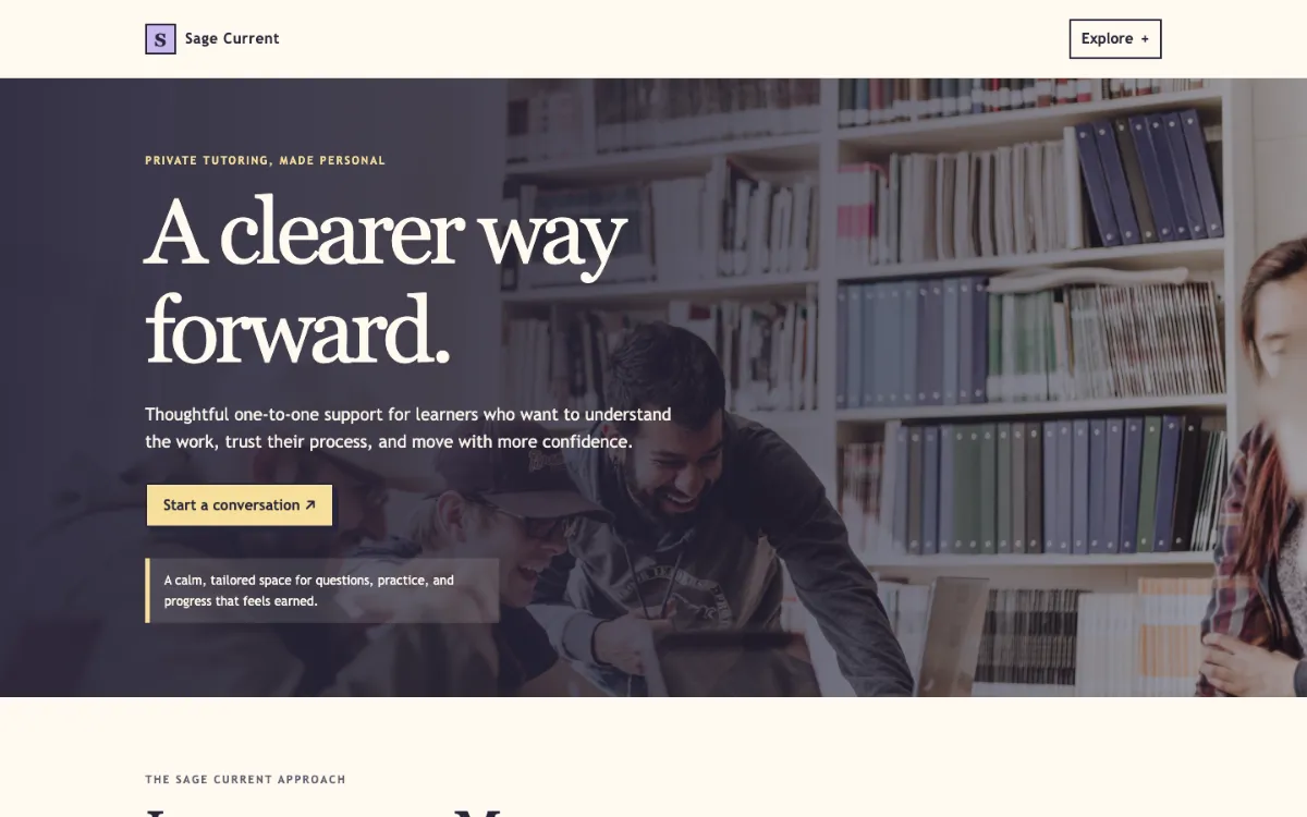 Sage Current Private Tutor