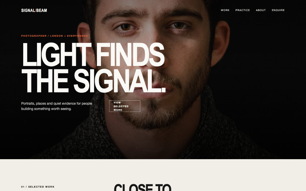 Signal Beam Photographer
