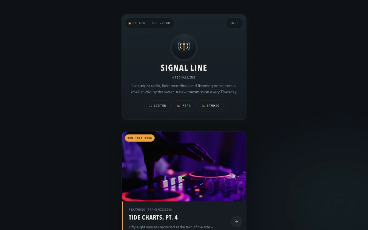 Signal Line Link In Bio