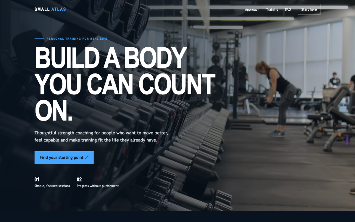 Small Atlas Personal Trainer