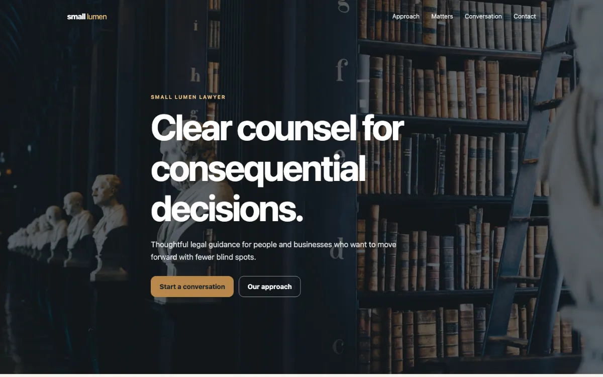Small Lumen Lawyer
