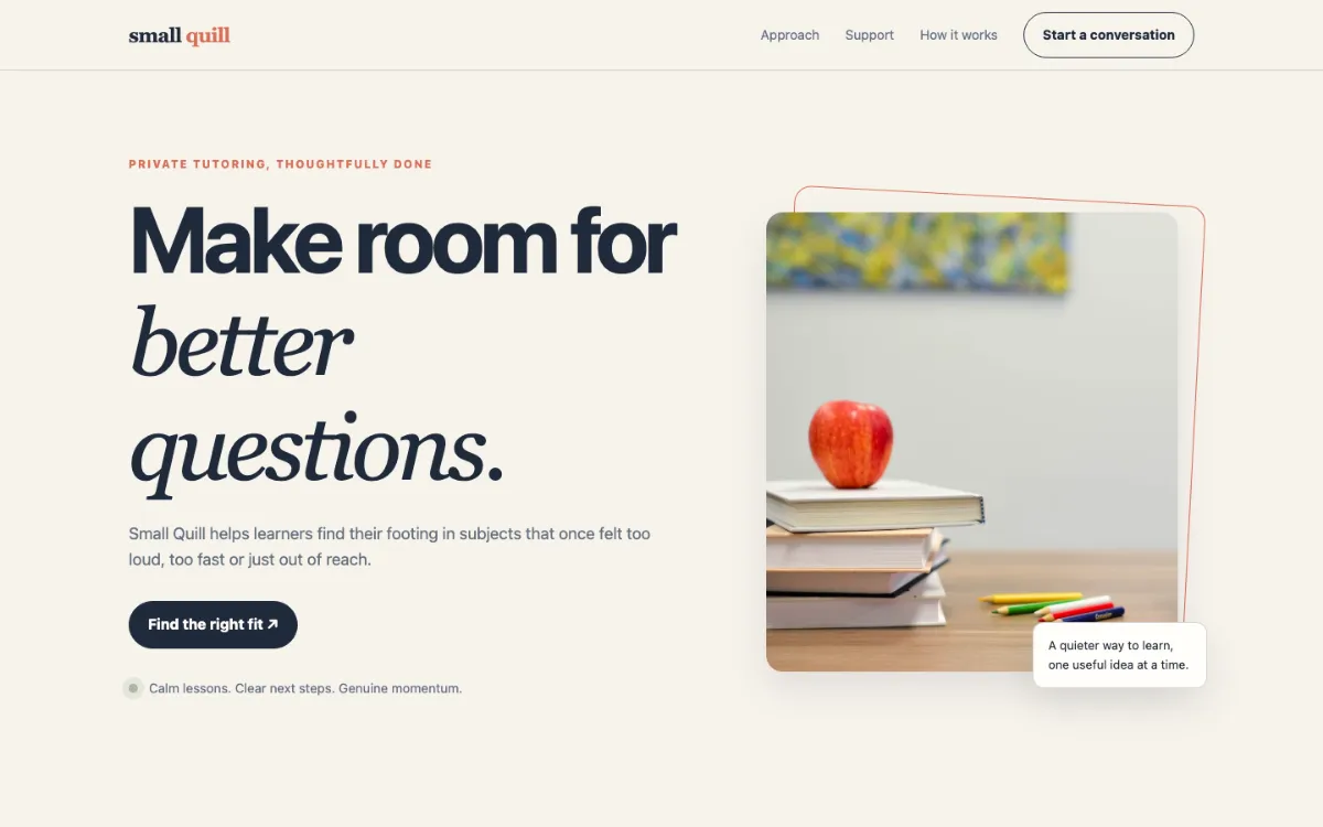 Small Quill Private Tutor