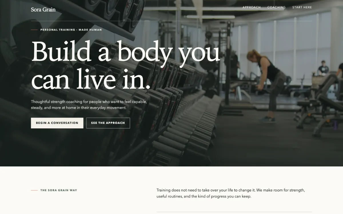 Sora Grain Personal Trainer