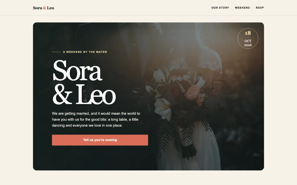 Sora Isle Wedding