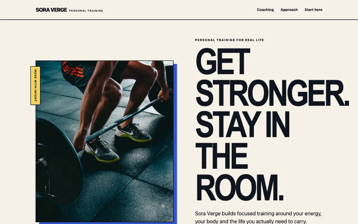 Sora Verge Personal Trainer